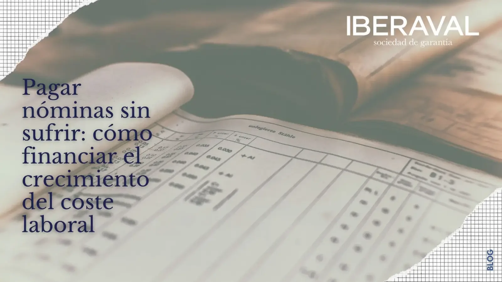 Pagar nóminas sin sufrimiento. Imagen de un libro de cuentas