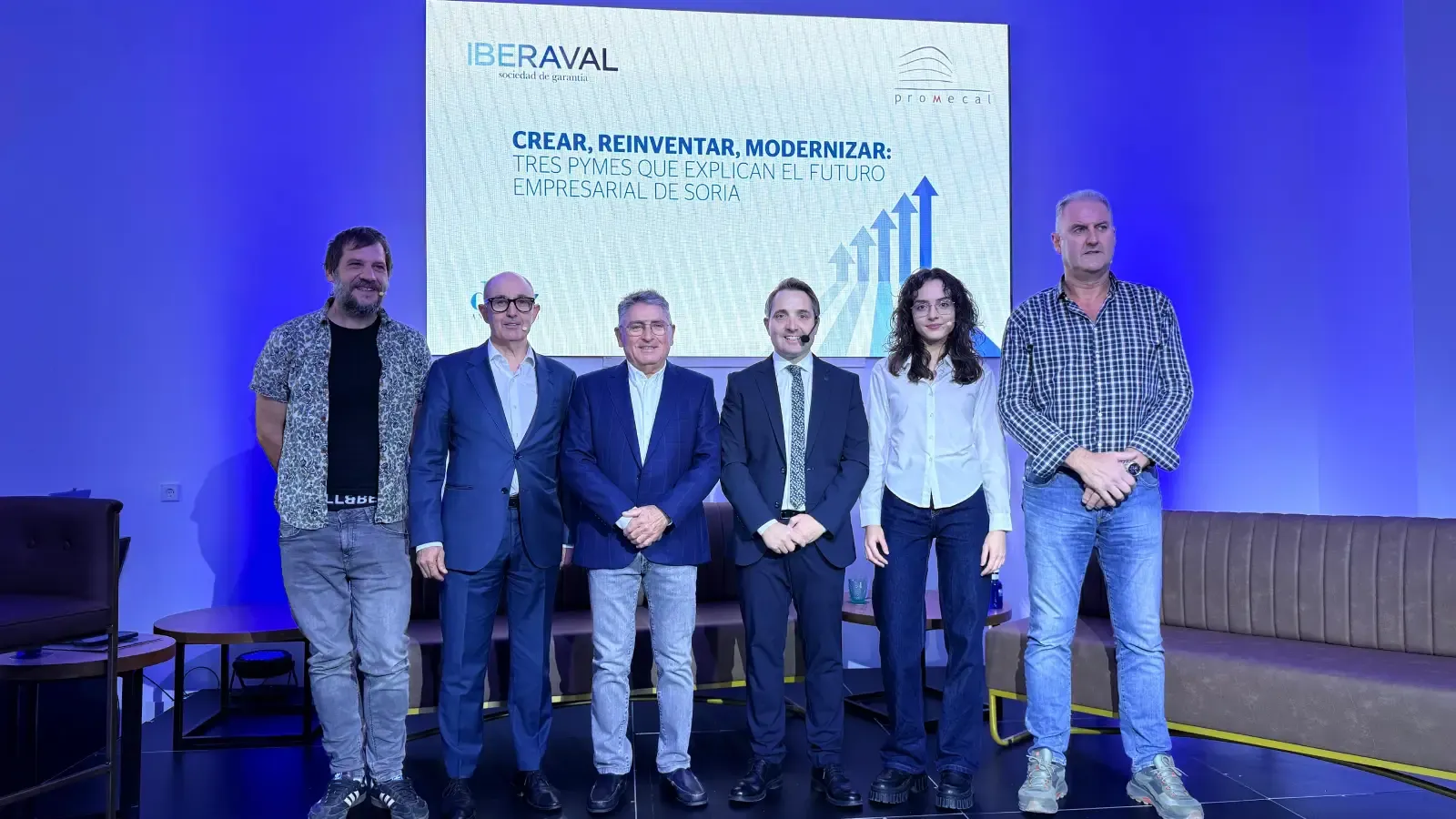 Participantes en el desayuno Promecal-Iberaval en Soria