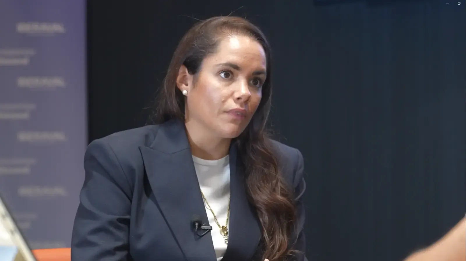 Silvia Tomillo, en un momento de la entrevista