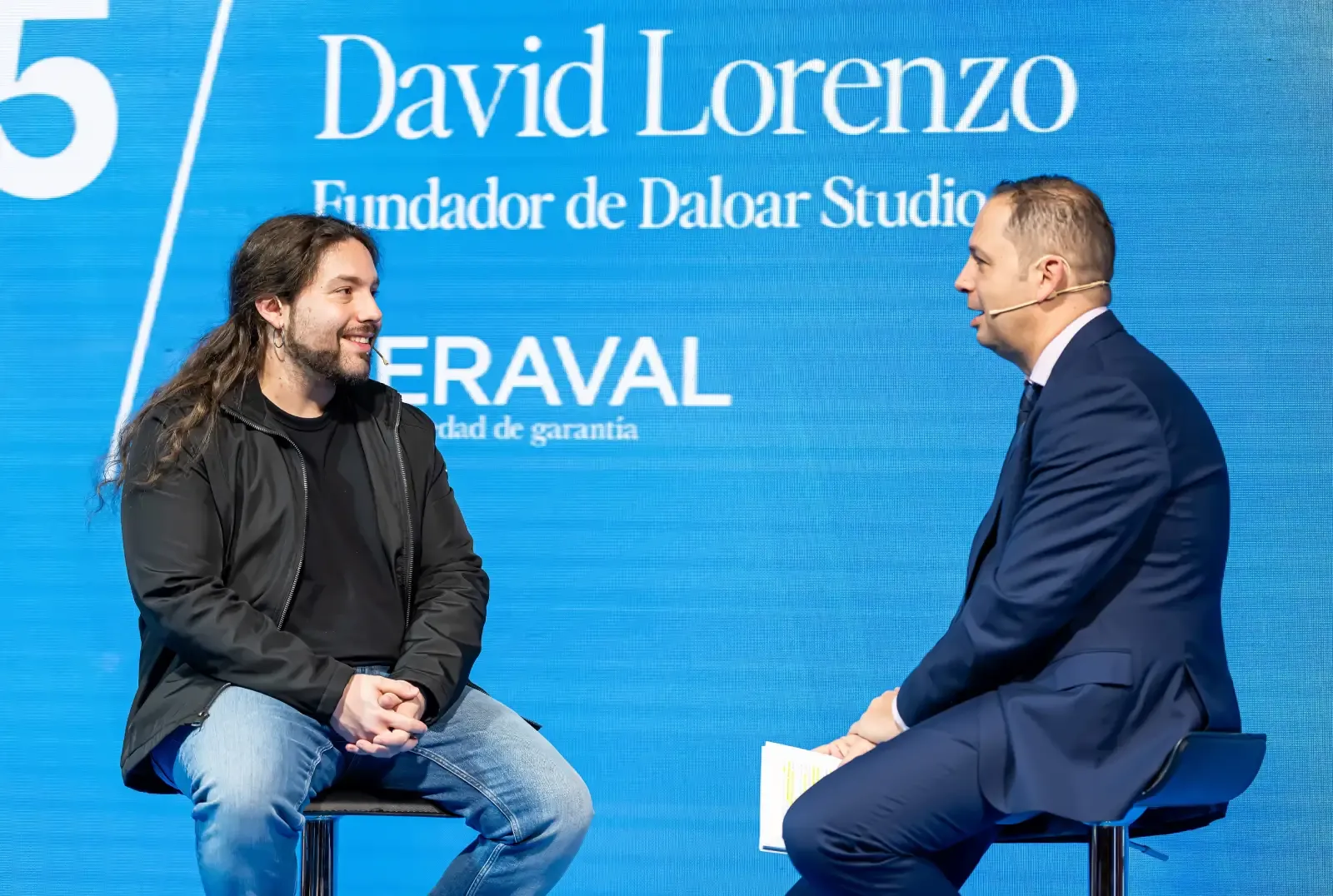David _Lorenzo, en la conversación con Chema Sánchez, director de Comunicación de Iberaval