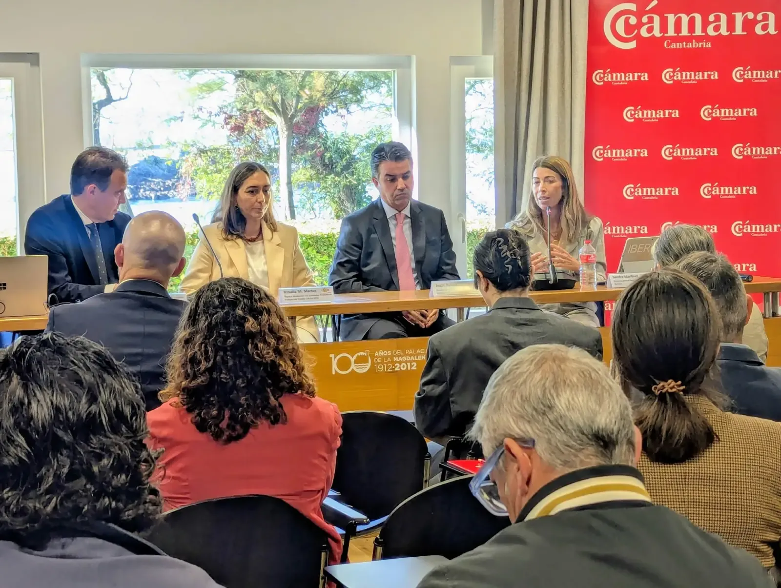 Sandra Martínez durante su intervención