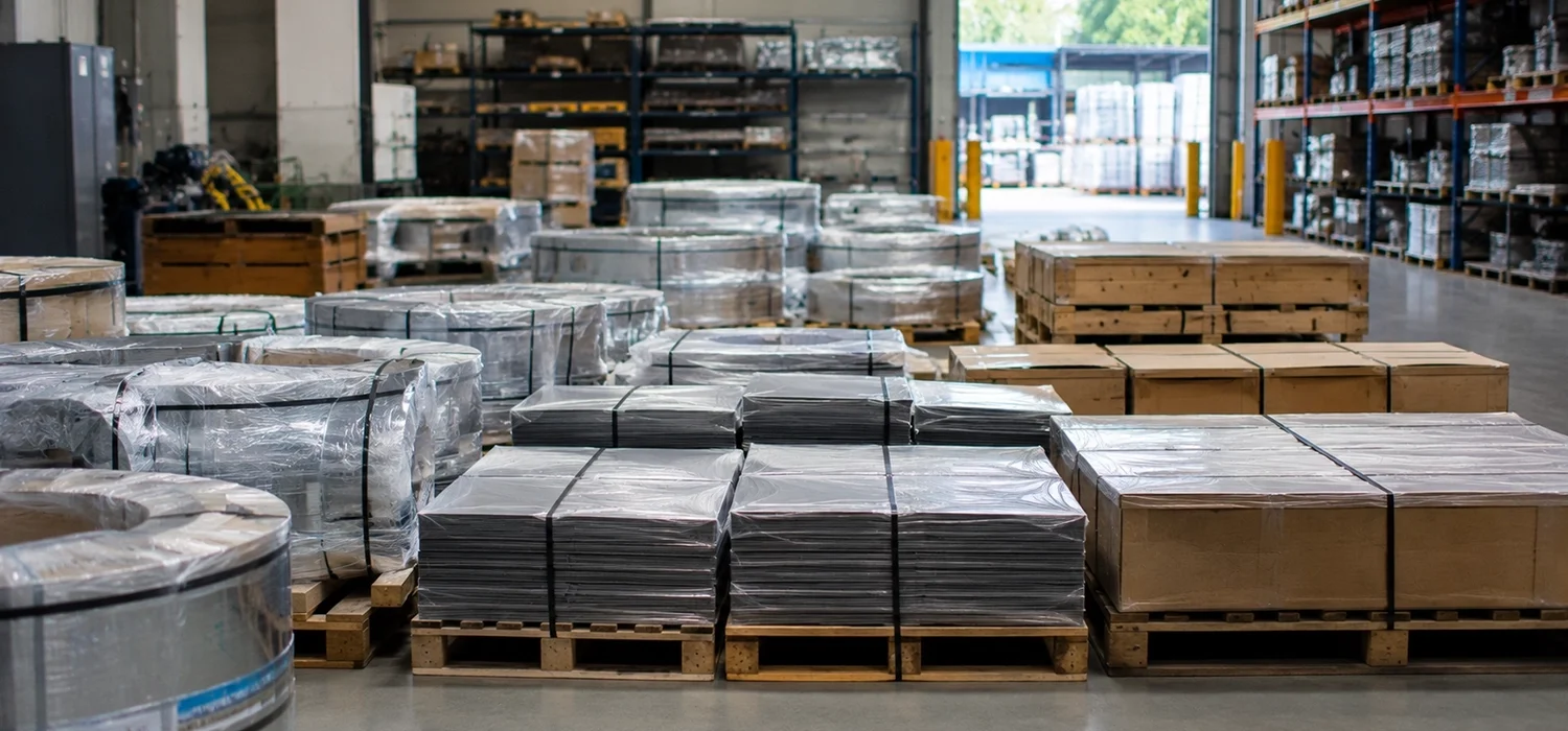 Materias primas y materiales industriales preparados para entrar en producción