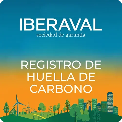 Portada del registro de huella de carbono de Iberaval y su compromiso con la sostenibilidad