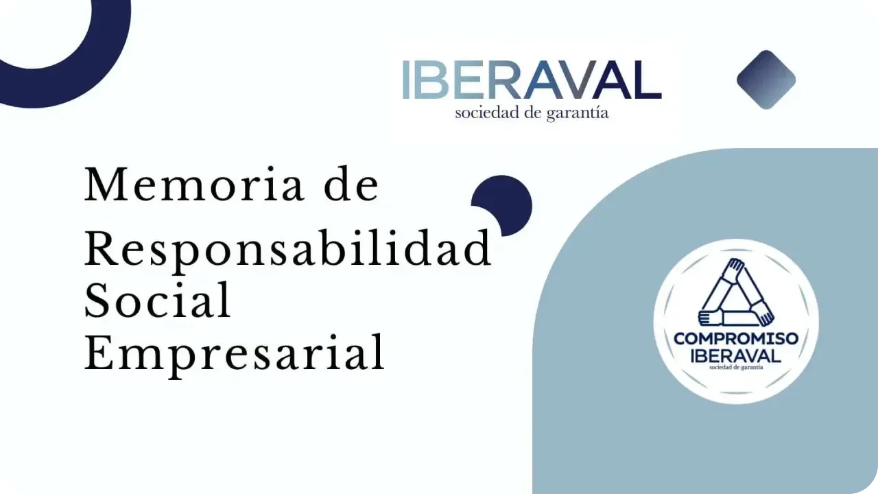 Portada de la Memoria de Responsabilidad Social Empresarial de Iberaval