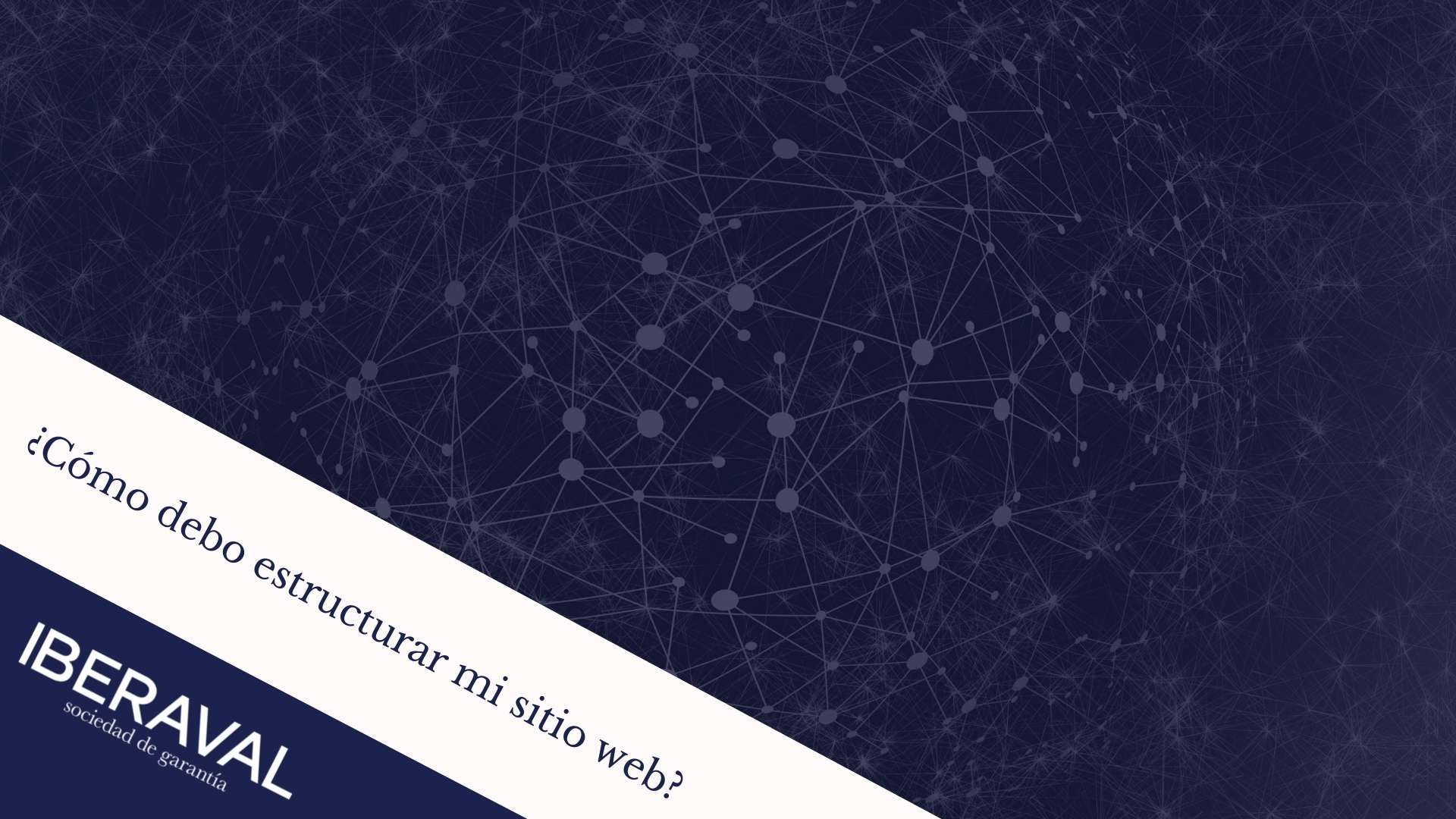 ¿Cómo debo estructurar mi sitio web?