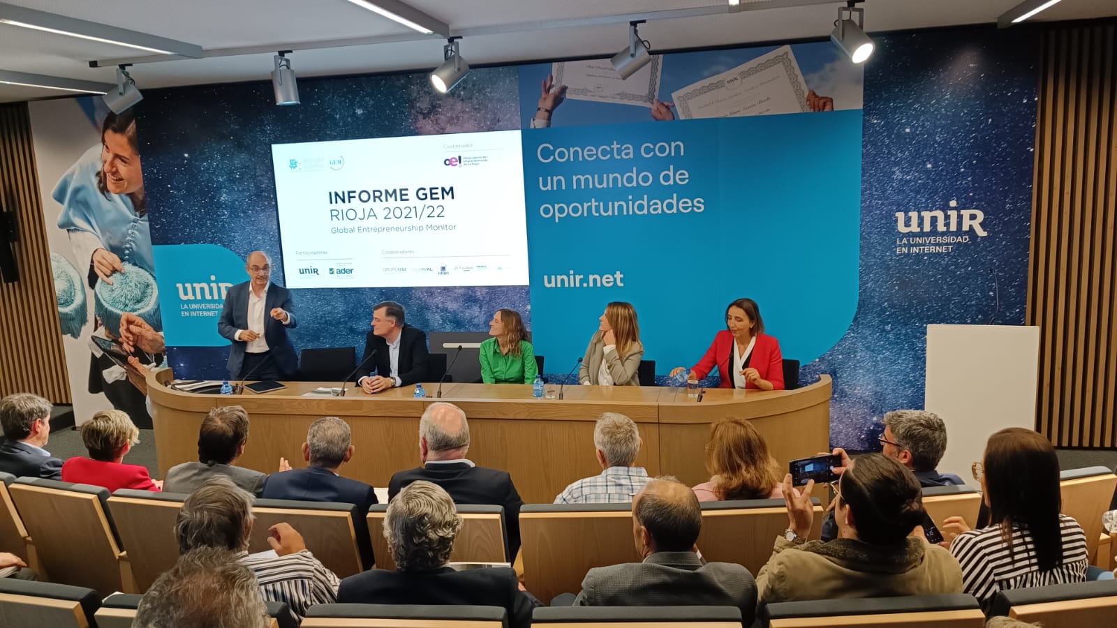 El ecosistema emprendedor se abre paso en la presentación del Informe GEM Rioja 2021-2022