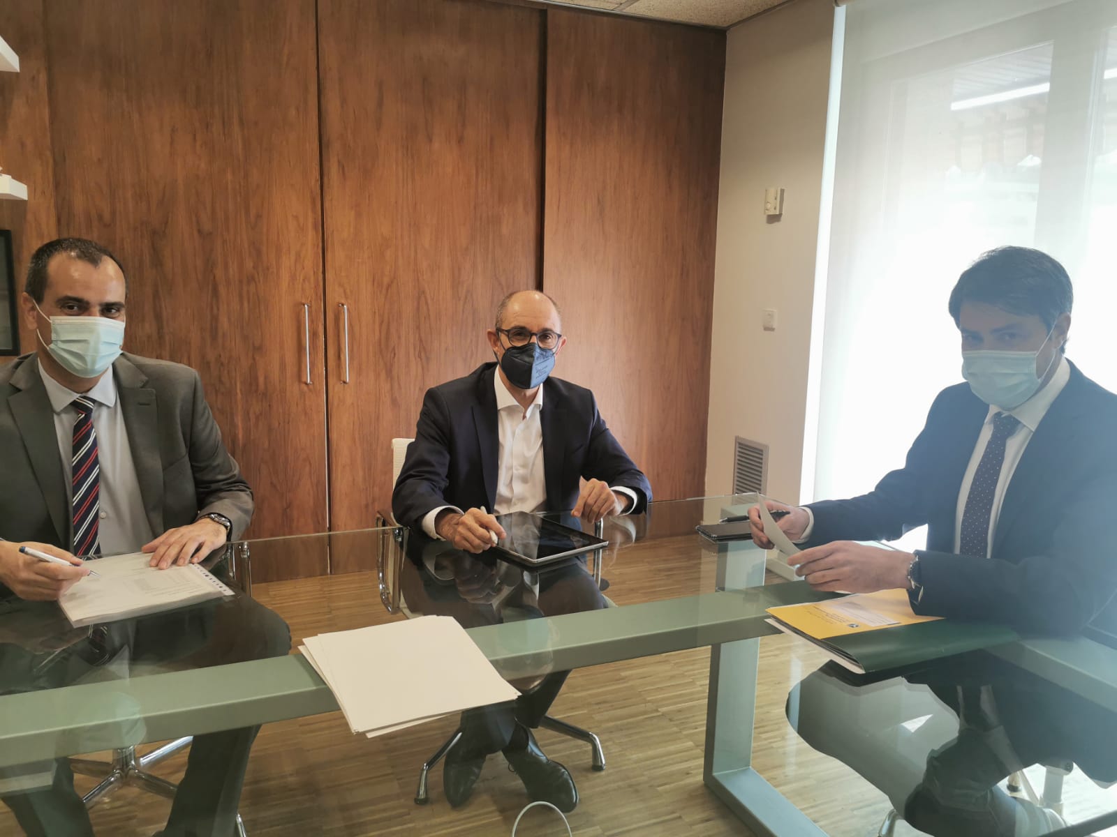 Primera toma de contacto entre Iberaval y el nuevo gerente de ADER con el foco puesto en las pymes de La Rioja