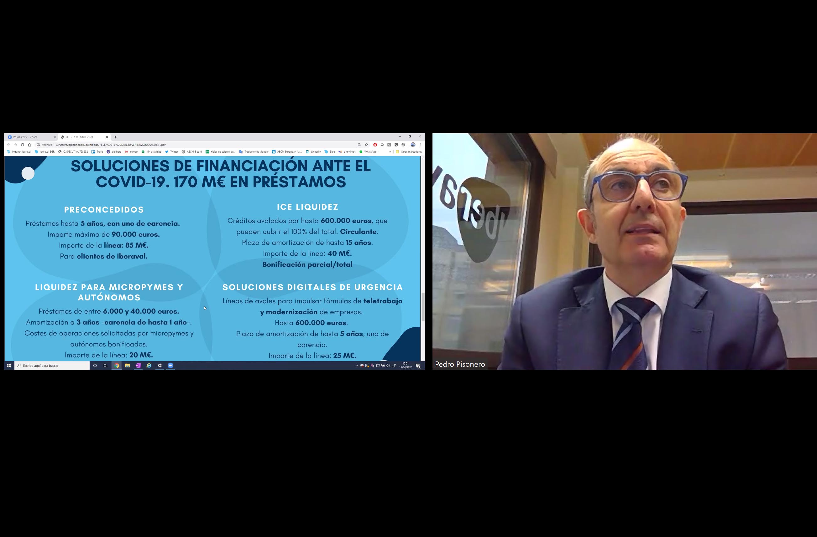 Iberaval anima a las pymes a obtener financiación y valorar bien plazos para superar el COVID-19