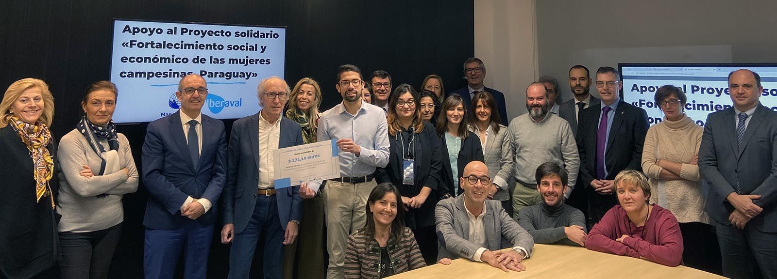 Iberaval y sus empleados donan 2.100 euros a un proyecto solidario de Manos Unidas en Castilla y León