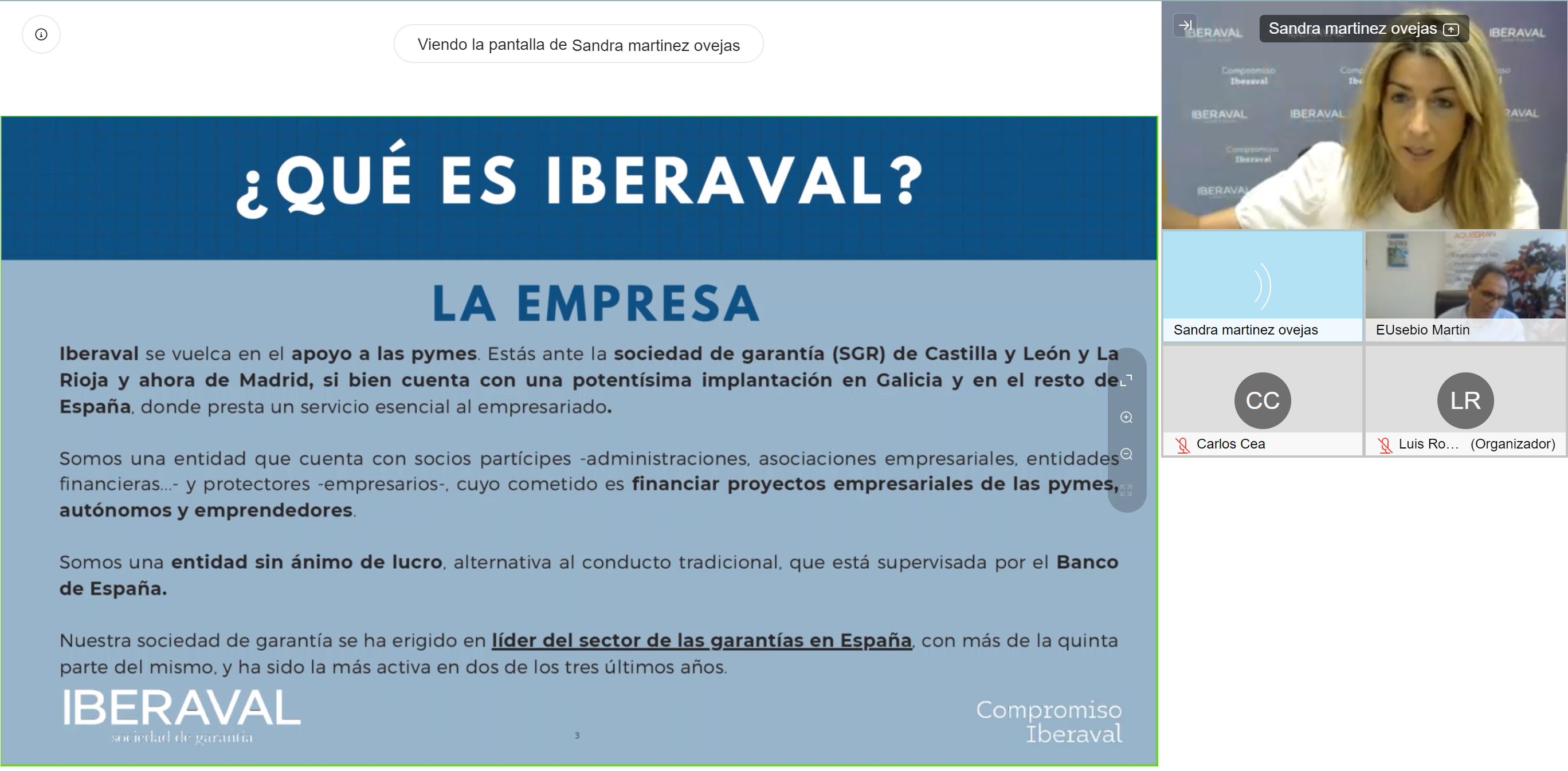 Sandra Martínez defiende en una jornada del ICEX la alianza entre Iberaval y Aquisgrán como alternativa a la financiación bancaria
