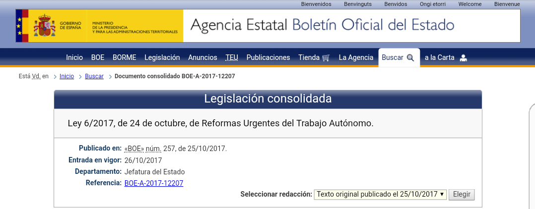 Palabra de BOE