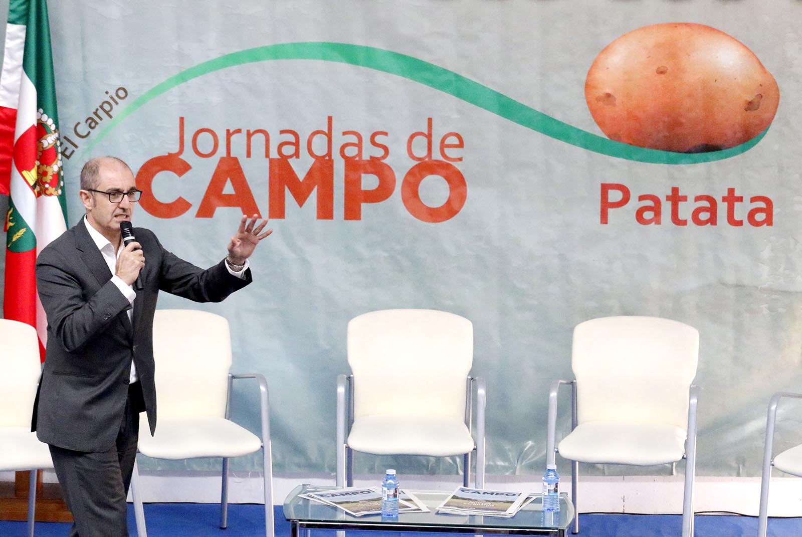 Pedro Pisonero, en la jornada sobre la Patata Pedro Pisonero, en la jornada sobre la Patata