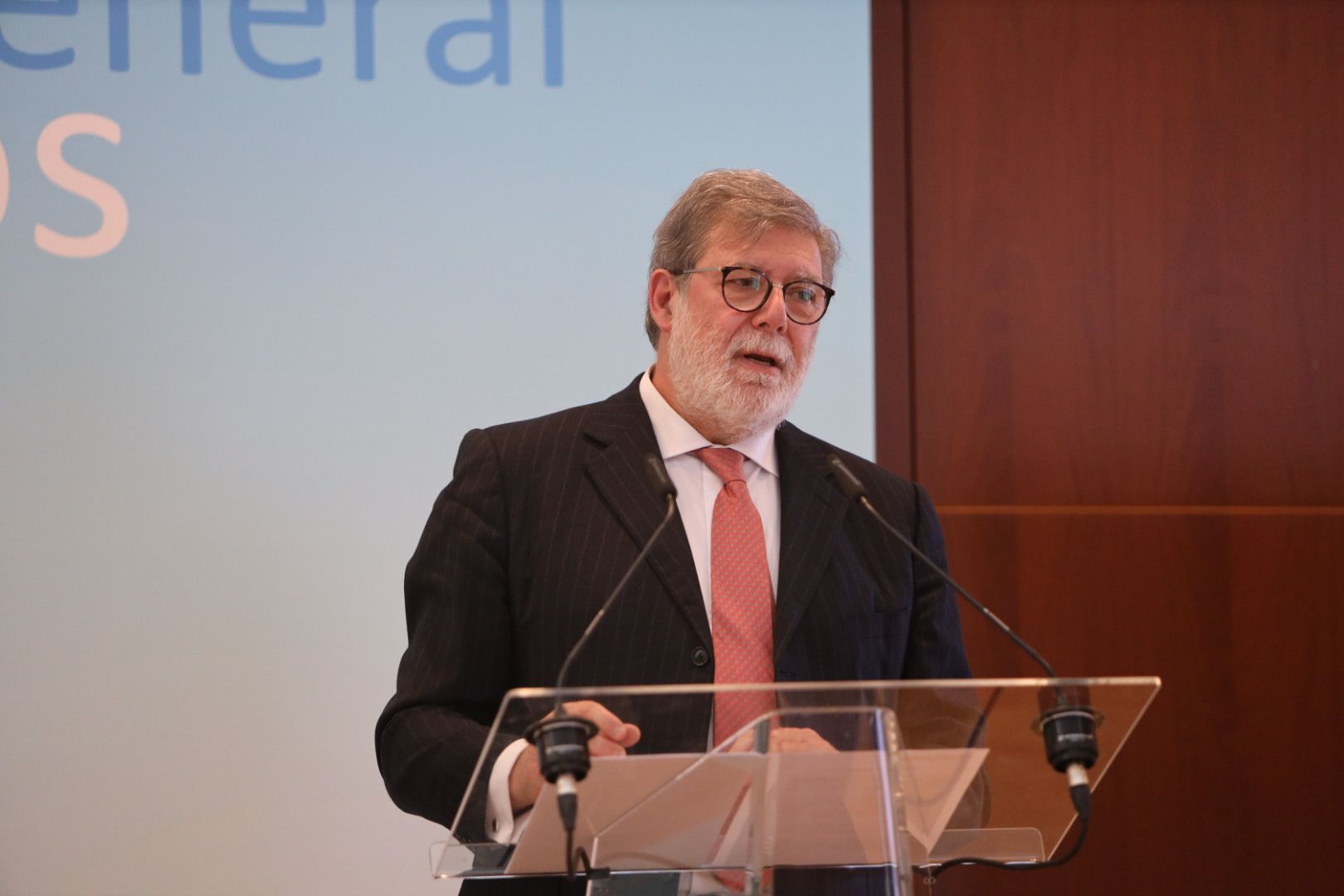 Santiago Aparicio, durante su intervención