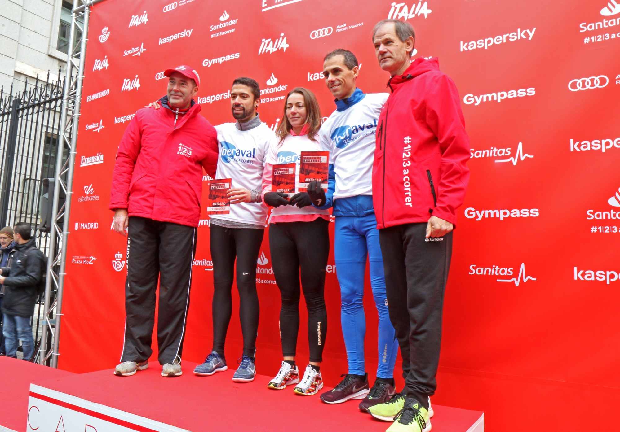 Podium de la Carrera de las Empresas de Madrid