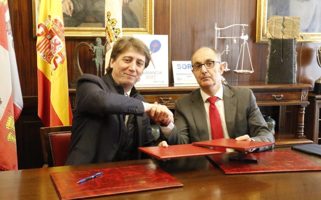 El Ayuntamiento de Soria e Iberaval apoyan la actividad empresarial y hacen frente a la crisis del COVID-19