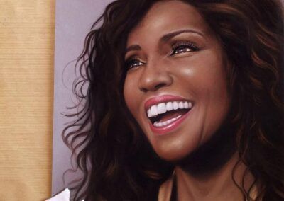 Retrato de Gloria Gaynor que entregó a la cantante