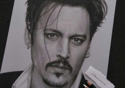 Retrato de Johnny Depp