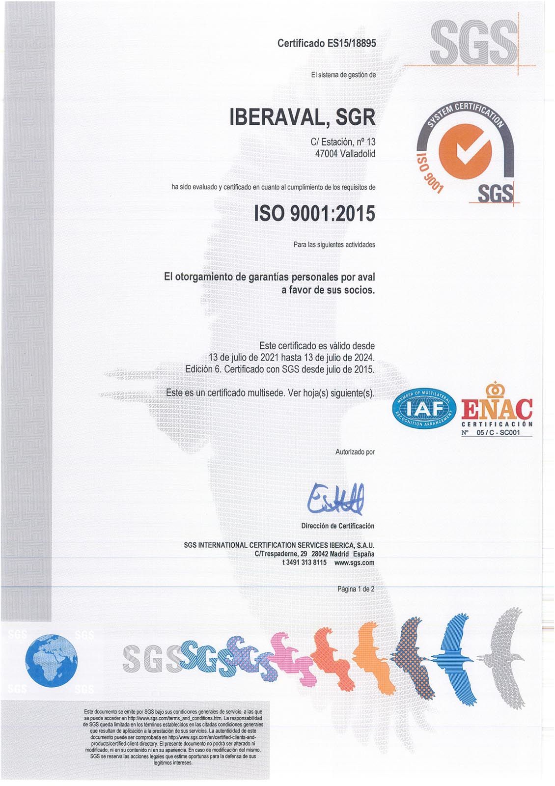 Certificados ISO 2001