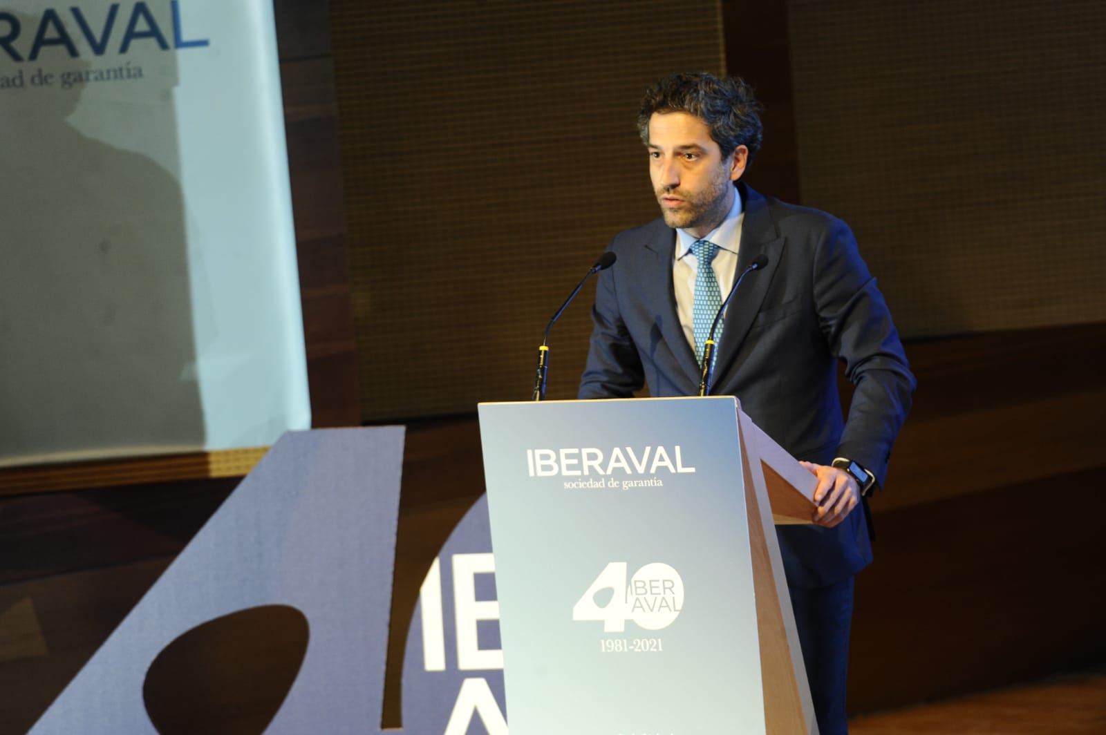 Cesar Pontvianne en la gala del 40 aniversario de Iberaval