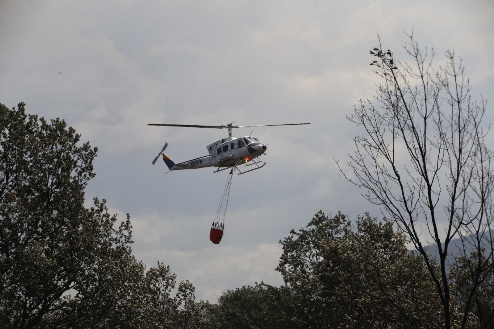 Helicóptero en la Sierra de la Culebra