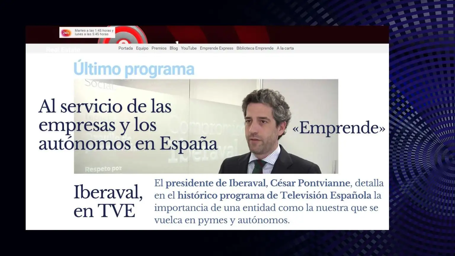 Iberaval programa Emprende TVE