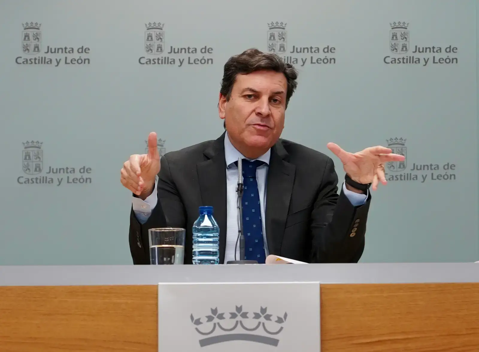 Fernández Carriedo, en la rueda de prensa posterior al Consejo de Gobierno
