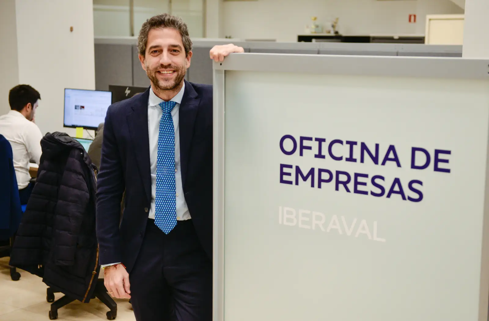 César Pontvianne, en las instalaciones de la sociedad de garantía