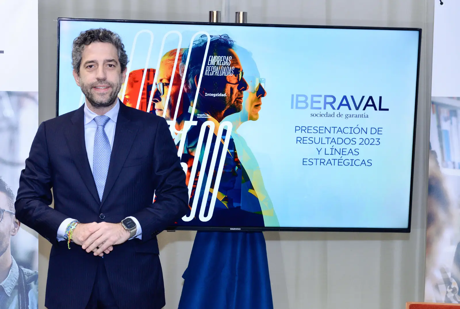 El presidente de Iberaval, César Pontvianne, presenta los Resultados de Iberaval en 2023