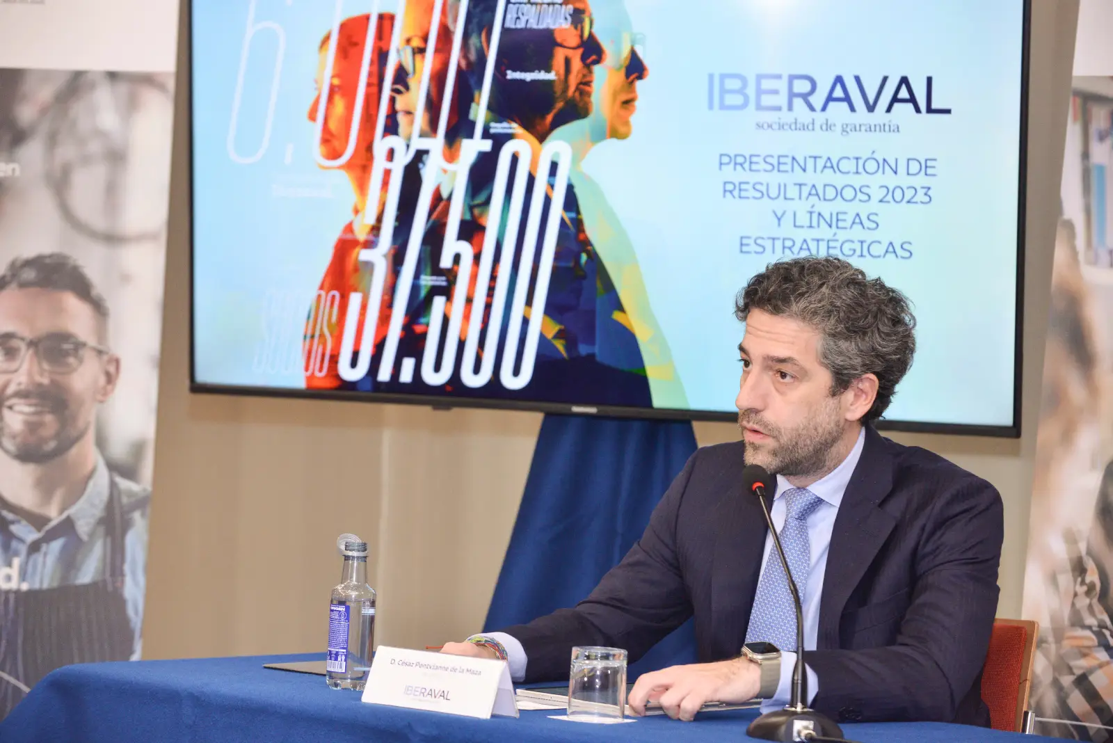 El presidente de Iberaval, César Pontvianne, presenta los Resultados de Iberaval en 2023