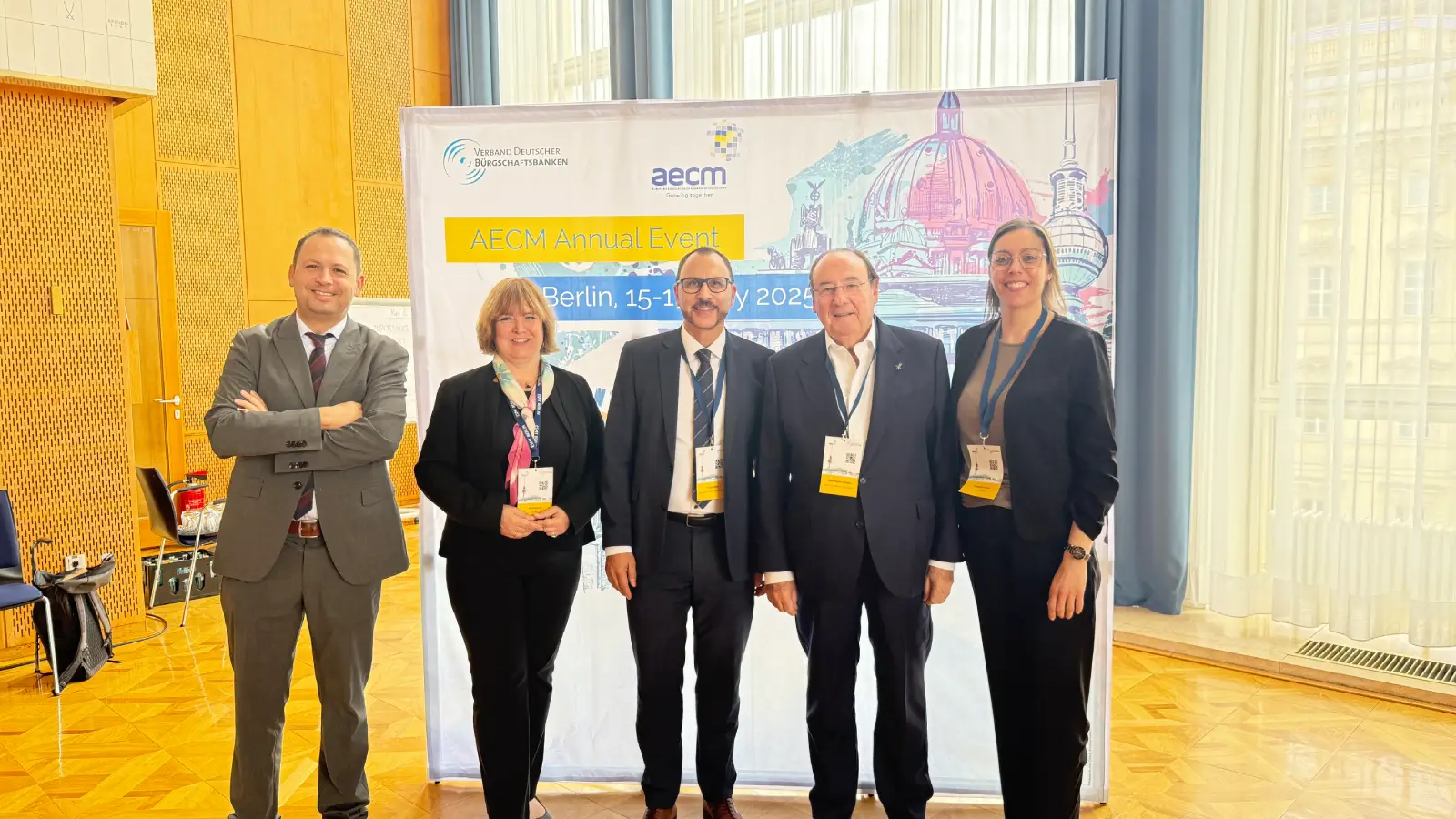 aecm-foto-iberaval-2025 José María Sánchez, Katrin Sturm, Guy Selbherr, Pablo Pombo y Cristina Cordero
