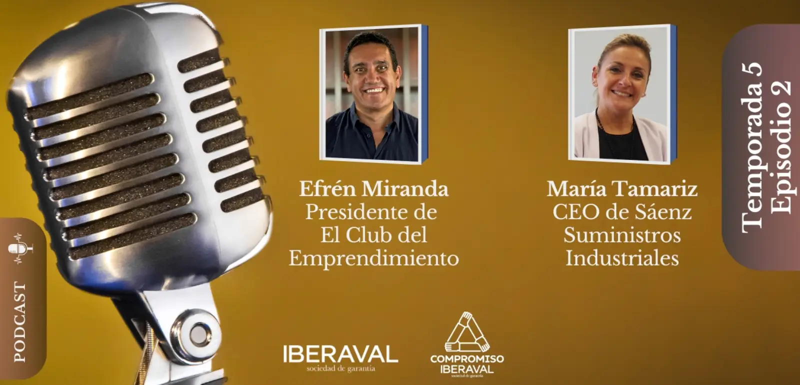 Efrén Miranda y María Tamariz, en Compromiso Iberaval