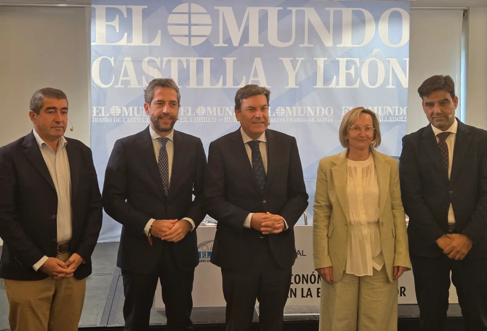 De izquierda a derecha, Pablo Lago, César Pontvianne, Carlos F. Carriedo, Olga Rodríguez y Manuel Rubio