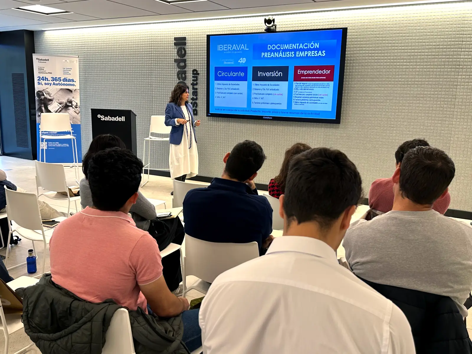 María Jesús González, durante su intervención