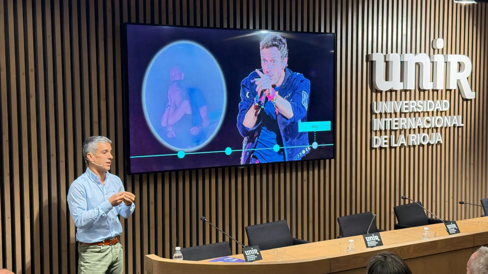 Daniel Medina, durante su intervención