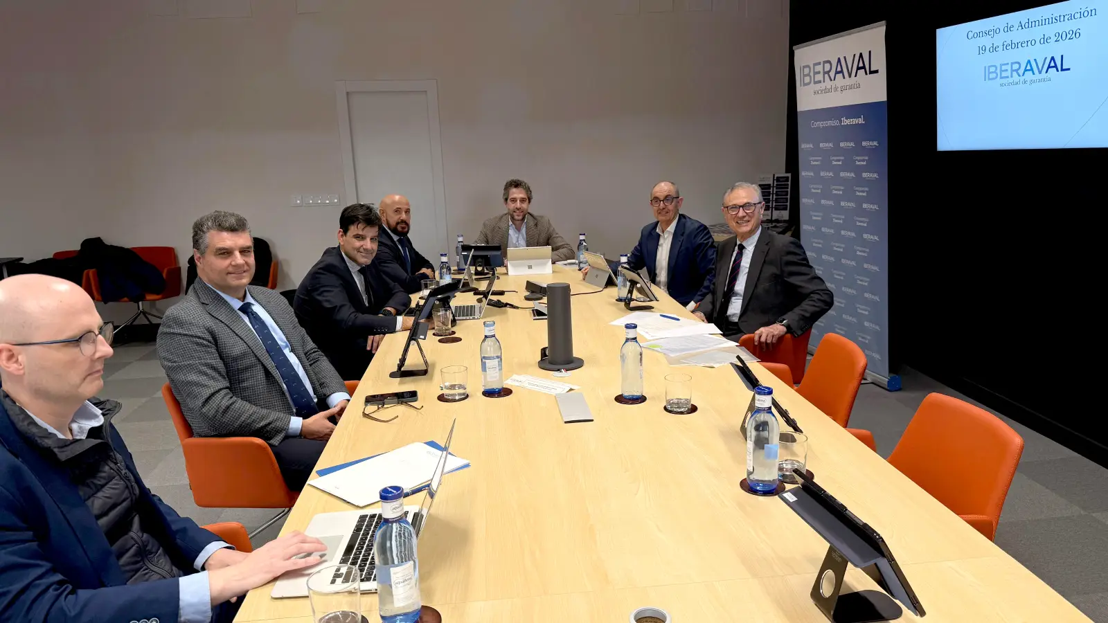 Representantes del Consejo de Administración de Iberaval, en su reunión del 19 de febrero de 2026