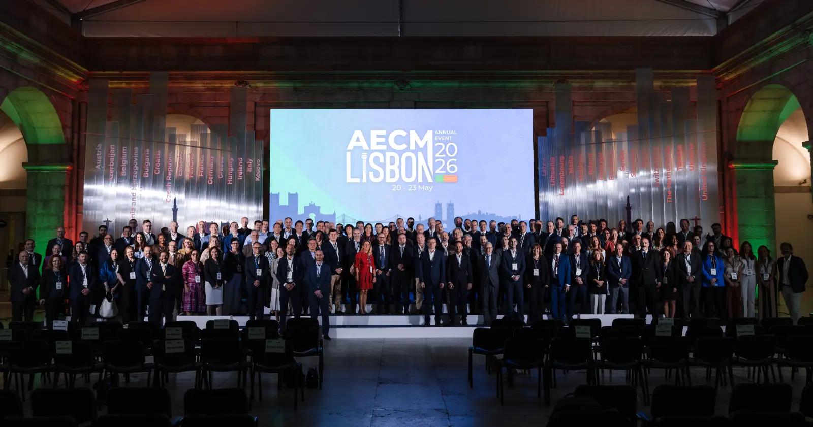 Foto de grupo en el Annual Event 2026 de la AECM celebrado en Lisboa