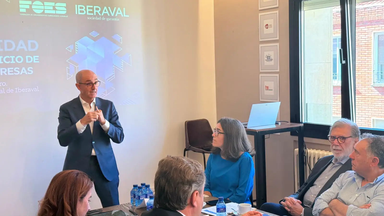 Pisonero, durante su intervención en FOES